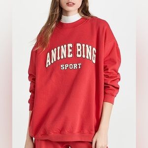 Anine Bing Tyler Sweatshirt in Red